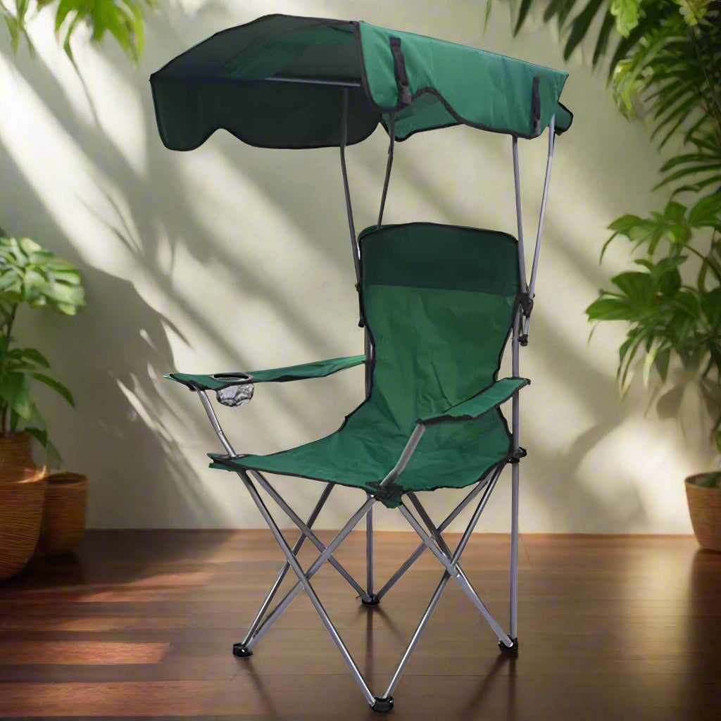 Inttox-🎣🪑 Chaise de Pêche Pliable avec Auvent