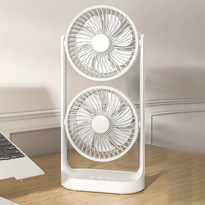 Inttox-Mini Ventilateur Tour Oscillant
