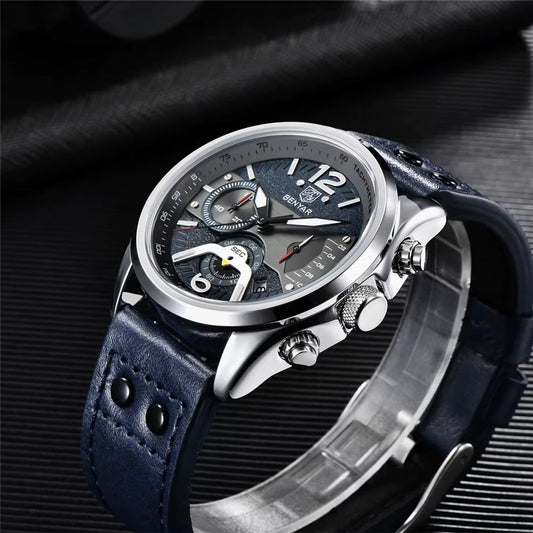 ⌚ BENYAR – Montre de Sport Multifonction pour Hommes ⌚ | Chronographe à Quartz ⏱️ | Étanche 💧 | Design Masculin 🔥 | Relogio Masculino