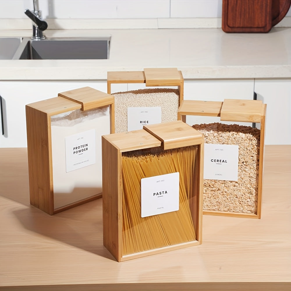 Inttox-🍚✨ Distributeur de Nourriture en Bambou