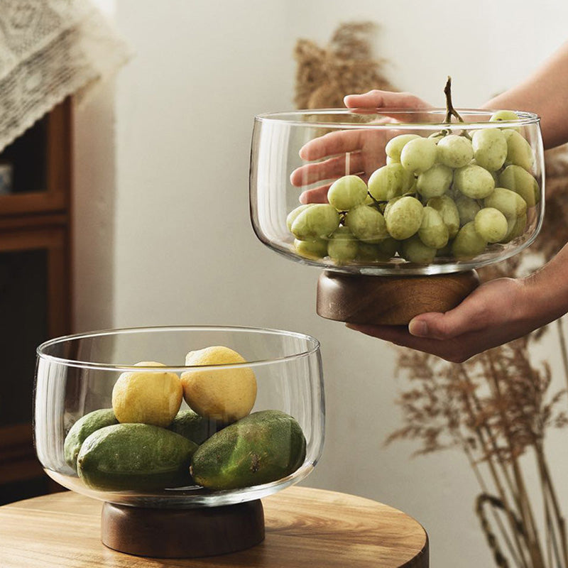 Inttox- Bol de Service Élégant à Pied pour Fruits, Salades & Desserts 🍓🍇