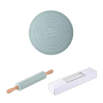 Inttox- 🍪 Tapis de Pâte avec Échelle 📏 – Ensemble 2 Pièces