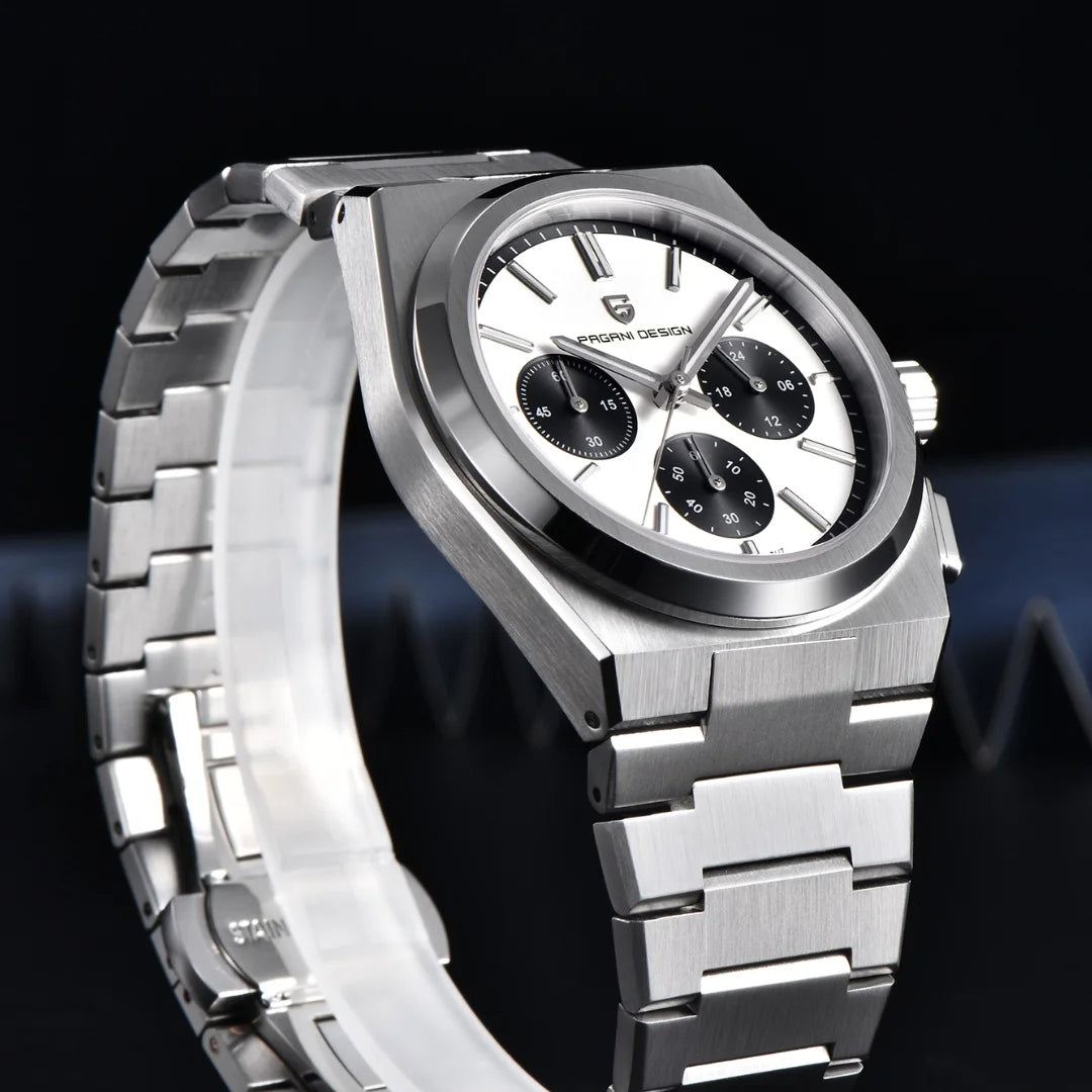 ⌚ PAGANI DESIGN 💼 Montre Homme Quartz Chronographe 🔥 Style Business – Montre de Luxe Haut de Gamme pour Hommes Élégants
