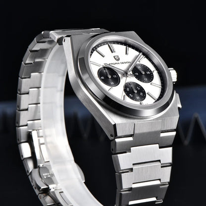 ⌚ PAGANI DESIGN 💼 Montre Homme Quartz Chronographe 🔥 Style Business – Montre de Luxe Haut de Gamme pour Hommes Élégants