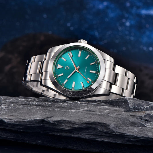 ⌚ PAGANI DESIGN – Montre Automatique de Luxe pour Homme 💚 Cercle Vert Élégant | Mécanique Haute Précision | Verre Saphir 💎 | Idée Cadeau 🎁 – Nouvelle Collection