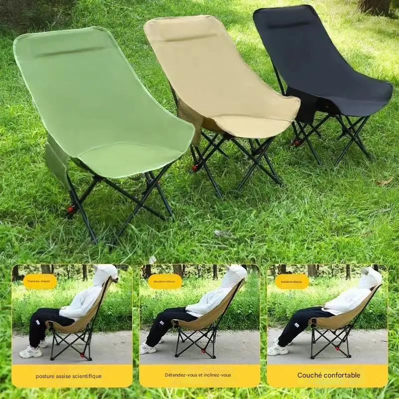 Inttox-🌙🪑  Chaise Pliante Moon Portable