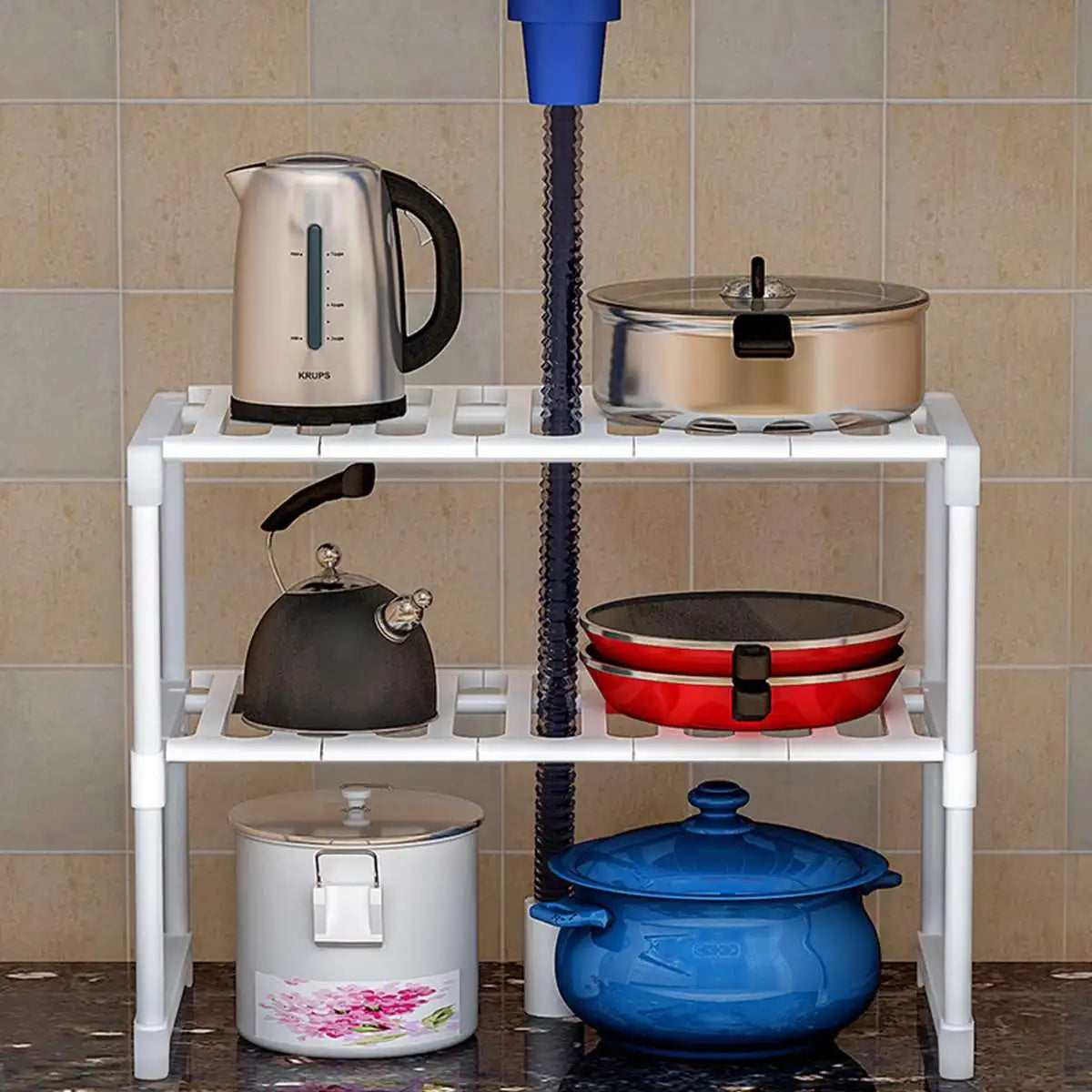 Extensible Sous-Évier Organisateur - Cuisine et Salle de Bain
