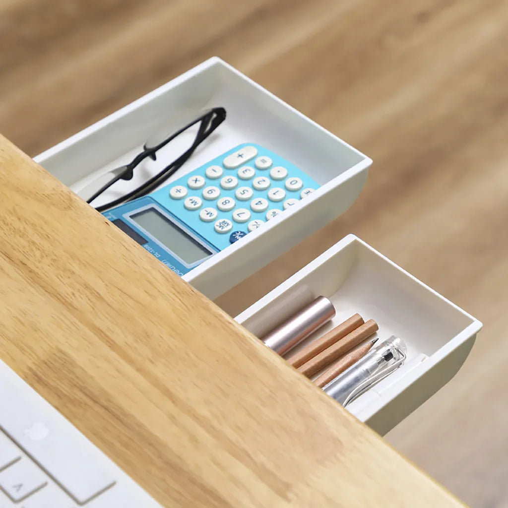 Inttox-Support de table auto-adhésif, rangement sous tiroir, porte-crayon ✏️