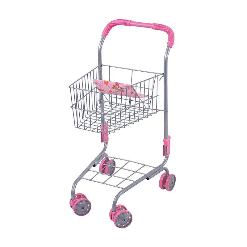 Inttox-Mini Chariot de Supermarché en Métal pour Enfants 🛍️