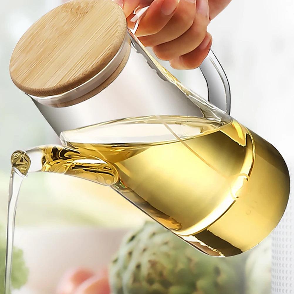 Inttox-Pot de Rangement Étanche en Verre pour Huile d'Olive et Vinaigre - Inttox