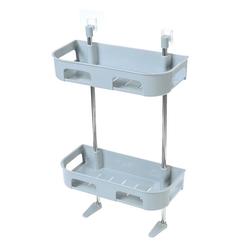 Inttox-Support de Lavage Multicouche sans Perforation pour Salle de Bains - Étagère de Toilette Murale