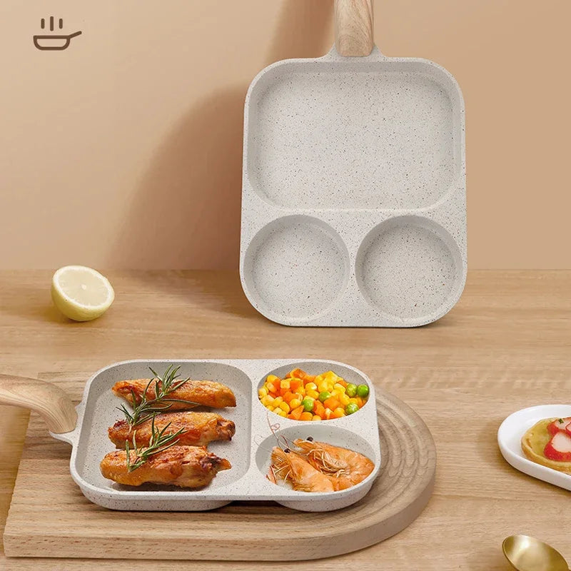 Inttox-Poêle à Frire Multifonction Antiadhésive 3-en-1 🥚🍔🥩
