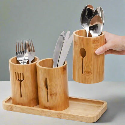Inttox-🍽️🌿 Boîte de Rangement Multifonctionnelle en Bambou