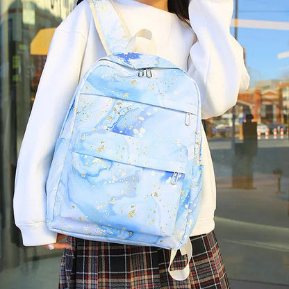 Inttox-🎒🦄 Sac à Dos 4-en-1 Mignon – Ensemble École Enfant & Femme