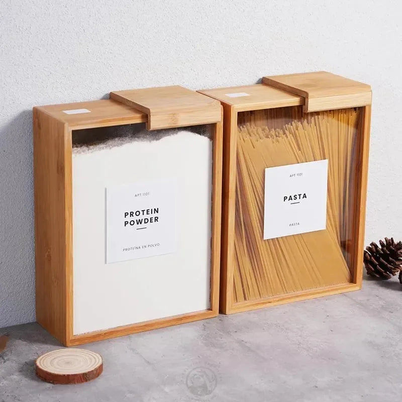 Inttox-🍚✨ Distributeur de Nourriture en Bambou