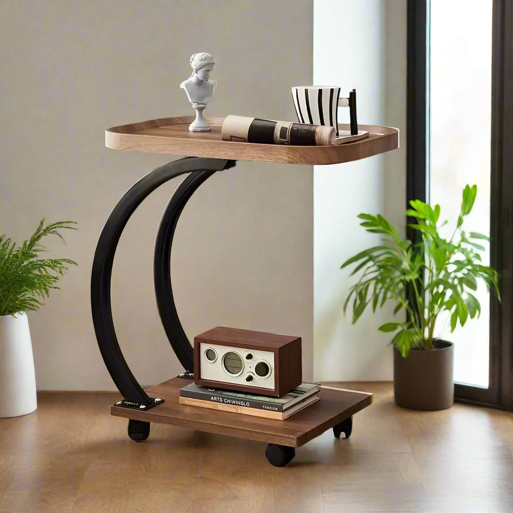 Inttox-🪑✨ Petite Table d'Angle Mobile de Luxe – Élégance Fonctionnelle 🛋️📦