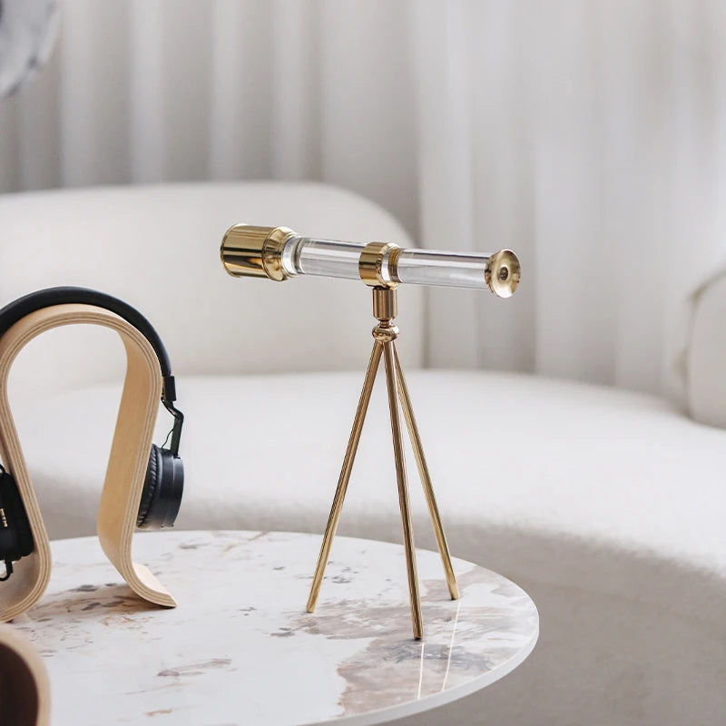 Inttox-Ornement Télescope en Cristal Style Nordique Européen ✨🔭