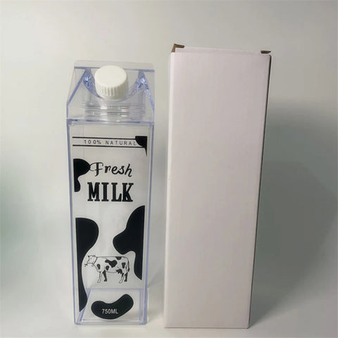 Inttox-Bouteille d'eau en forme de brique de lait Plastique - Inttox