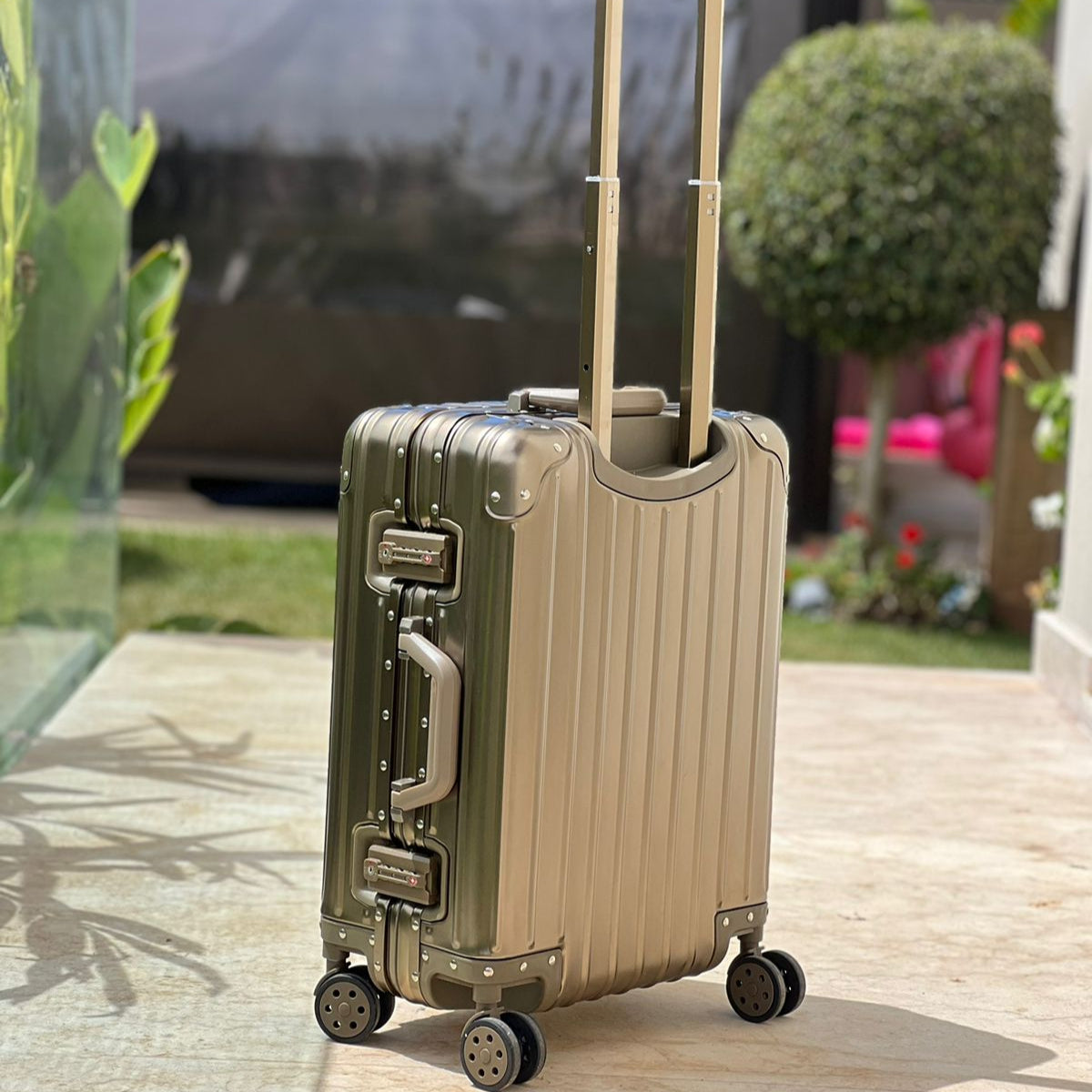 Inttox-✈️💼 Valise Cabine Rigide en Aluminium