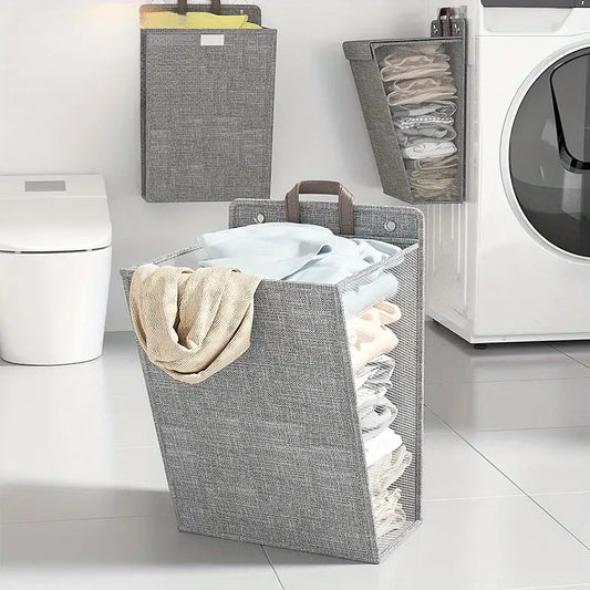 Inttox-🧺 Panier à Linge Suspendu Multifonction – Avec 2 Crochets Muraux Inclus 🪝