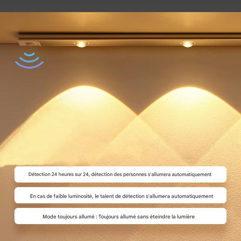 Inttox-Lampe LED Ultra Mince avec Capteur de Mouvement & Recharge USB 🔋✨