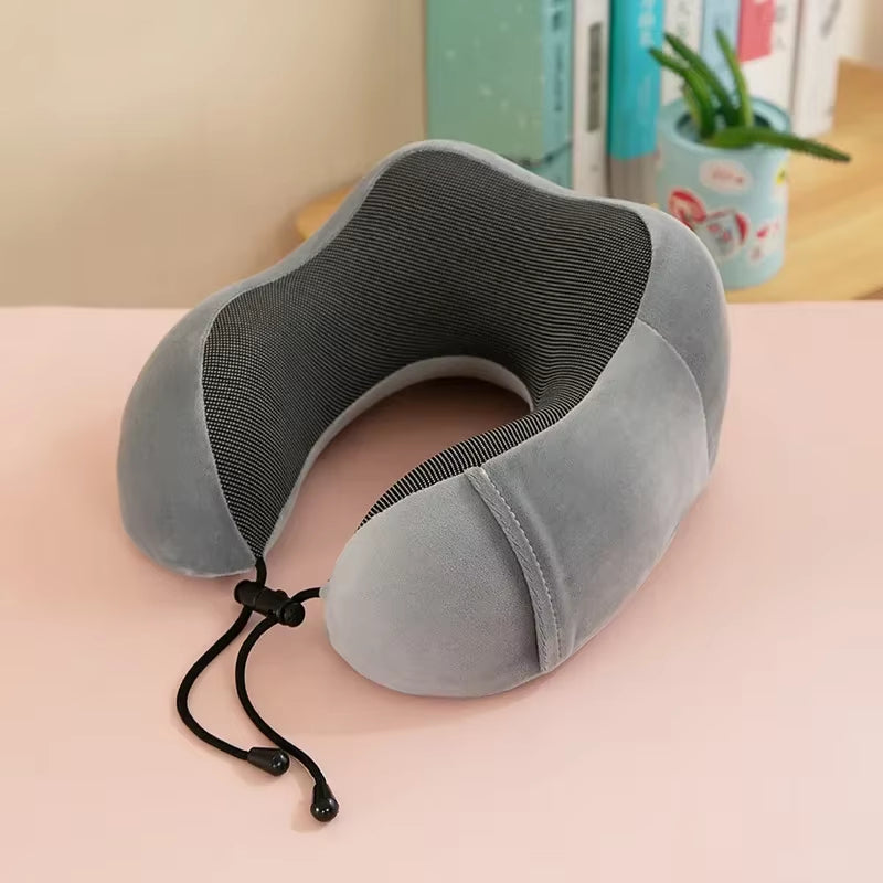 Inttox-💤 Oreiller en U à Mémoire de Forme – Soutien Cervical & Confort de Voyage ✈️🧠