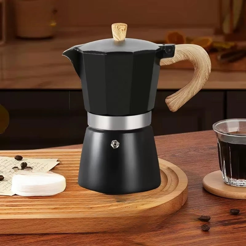 Inttox-Cafetière Moka Classique, Facile à Utiliser et Nettoyer, 6 Tasses