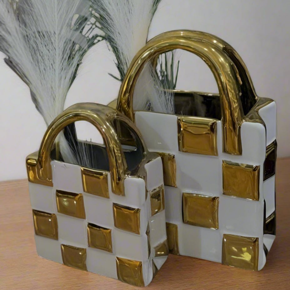 Inttox-👜✨ Vases en Céramique "Luxury Handbag🌿🌟
