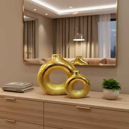 Duo de vases décoratifs