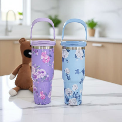 Inttox-Tasse Isotherme – Design Fleur Créatif