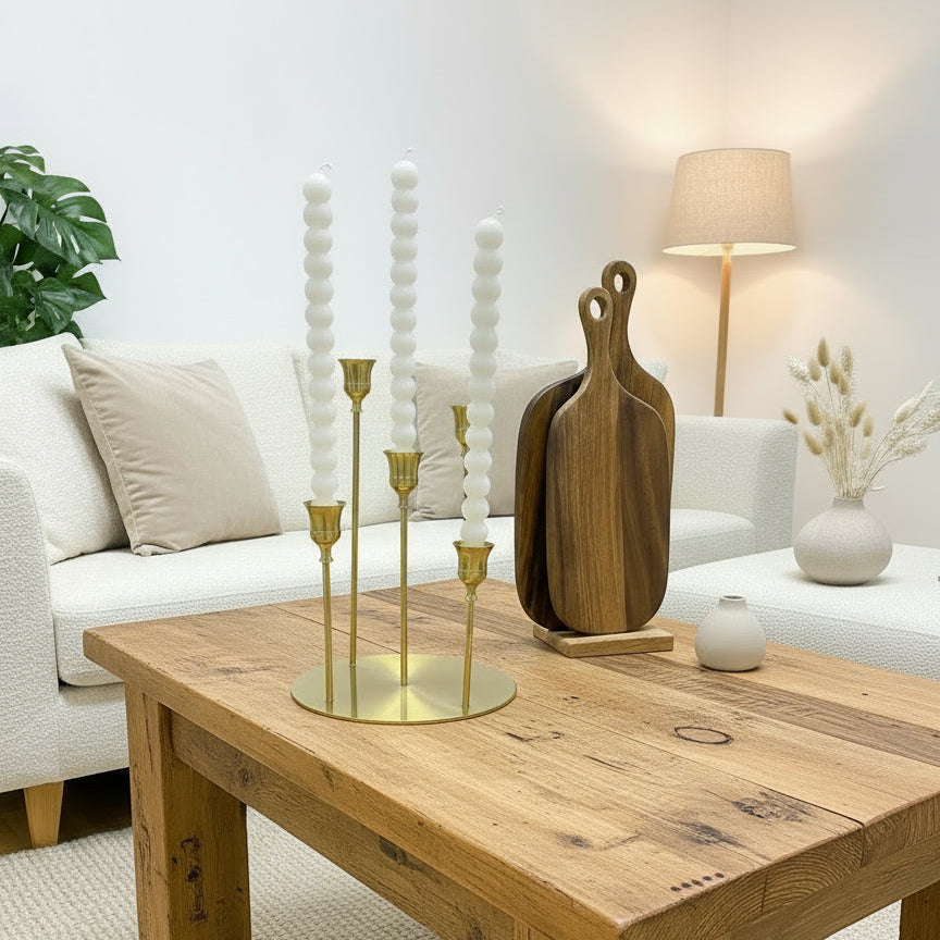 3 pack Bougies décoratives torsadées à bulles