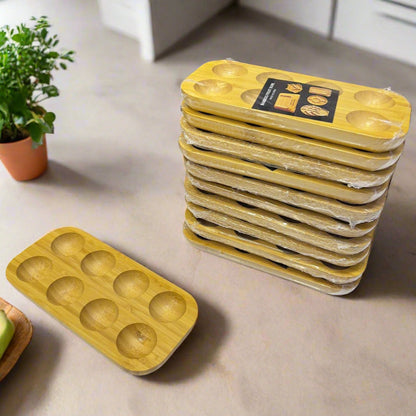 Inttox- Porte-Œufs en Bambou Naturel – Design Rectangulaire Épuré 🍳🌿