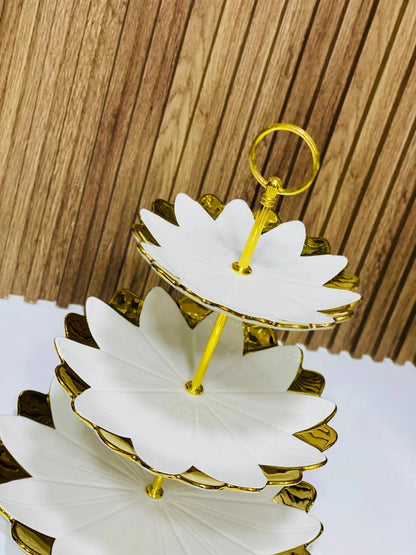 Inttox- 🍰 Présentoir à Gâteaux 3 Niveaux - Élégance et Raffinement ✨