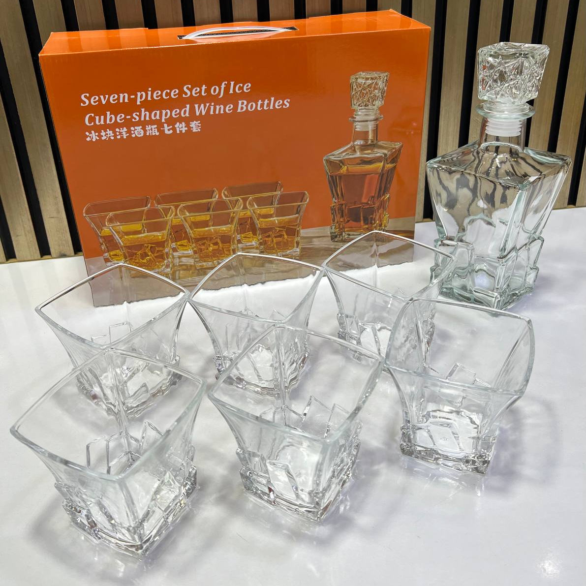 Inttox-Ensemble Carafe à Jus en Verre 7 Pièces 🥂 💎