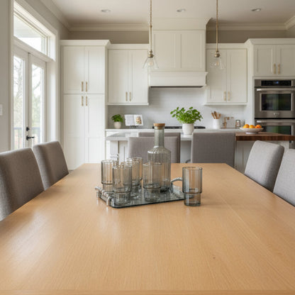 Inttox-🥂 Service à eau en verre doré avec plateau 8 Piece