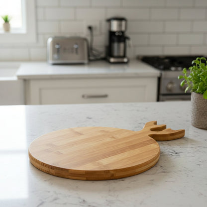 Inttox-🍈 Planche à découper en bambou en forme de grenade 2 piece