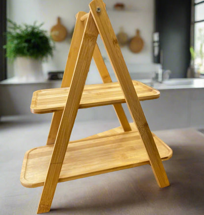 Intttox- 🍽️ Plateau Inttox Farm – Multi-niveaux en Bambou Alimentaire