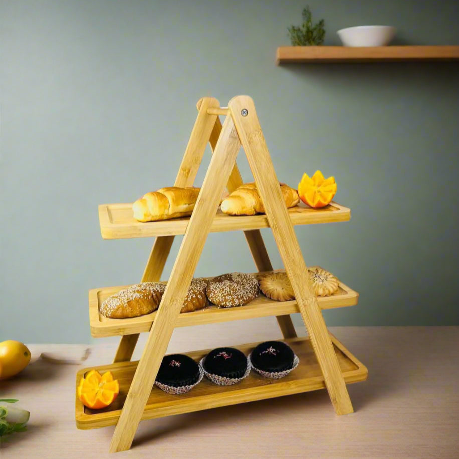 Intttox- 🍽️ Plateau Inttox Farm – Multi-niveaux en Bambou Alimentaire
