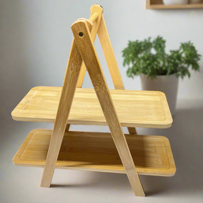 Intttox- 🍽️ Plateau Inttox Farm – Multi-niveaux en Bambou Alimentaire