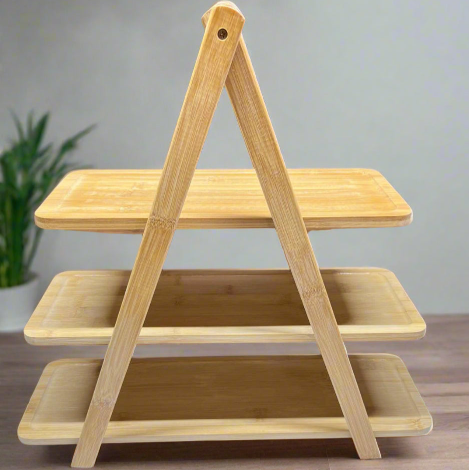 Intttox- 🍽️ Plateau Inttox Farm – Multi-niveaux en Bambou Alimentaire