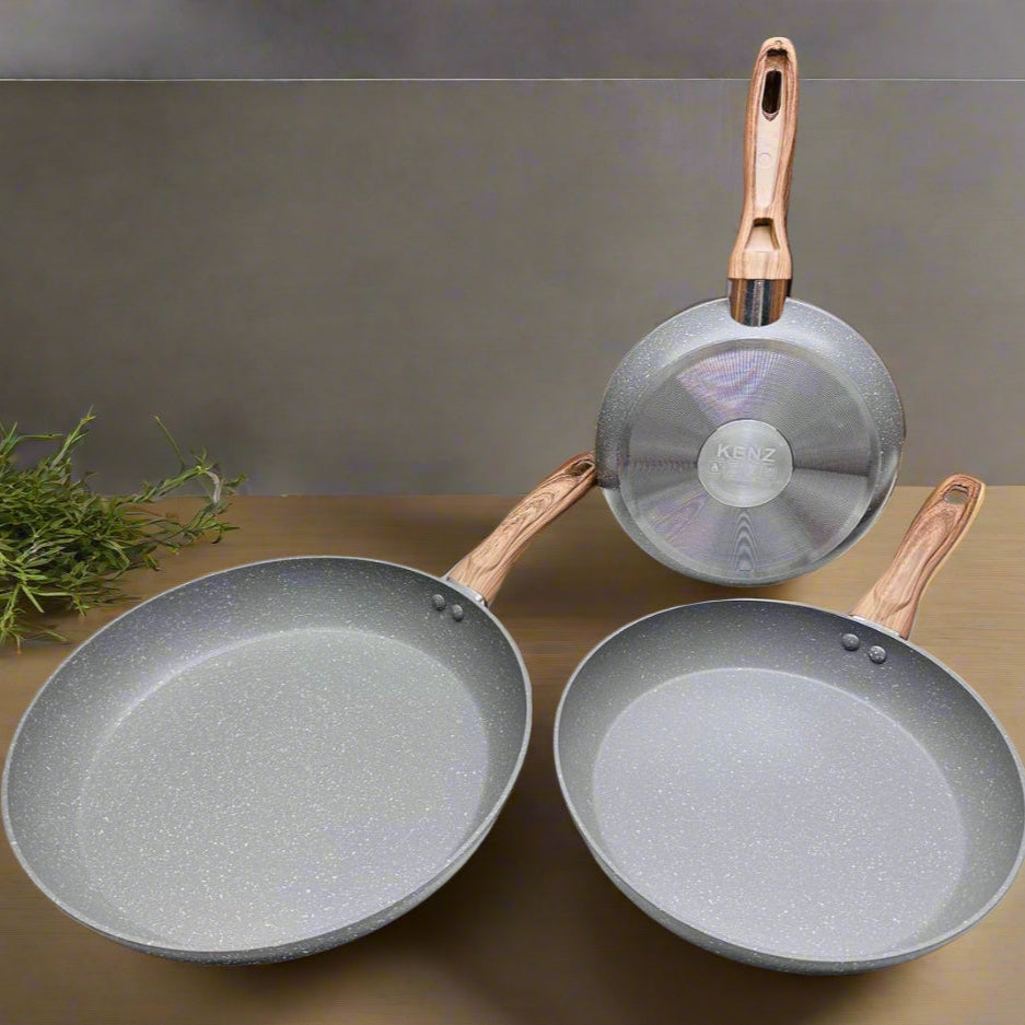 Inttox-Set de 3 Poêles Forgées Antiadhésives