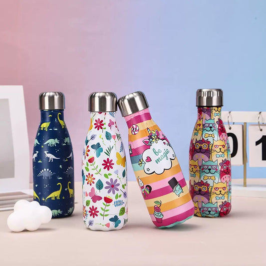 Inttox-🍼✨ Bouteille Isotherme Colorée en Acier Inoxydable
