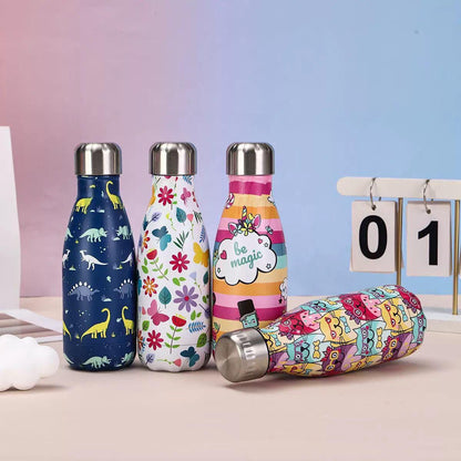 Inttox-🍼✨ Bouteille Isotherme Colorée en Acier Inoxydable