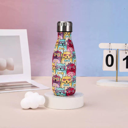 Inttox-🍼✨ Bouteille Isotherme Colorée en Acier Inoxydable