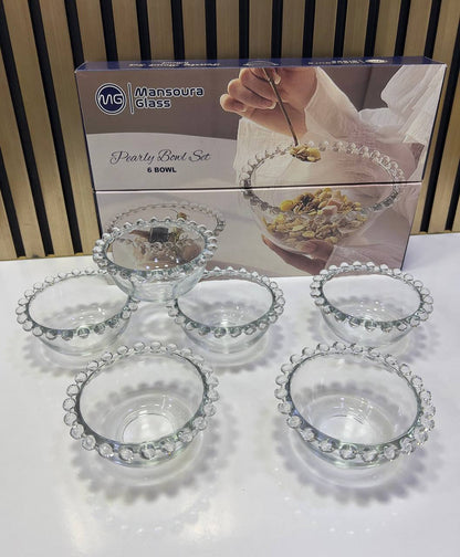 Inttox-Bol Rond en Verre Transparent  🍮 6 piece