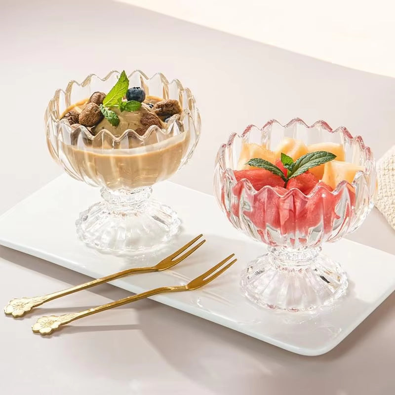 Inttox-Verre de Norme pour Crème Glacée et Dessert 6 piece