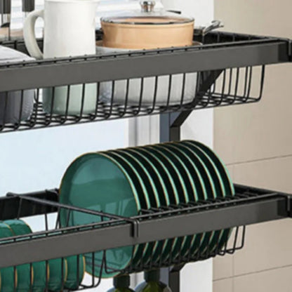 Inttox-Grand Organisateur Extensible en Acier Inoxydable 2 étage