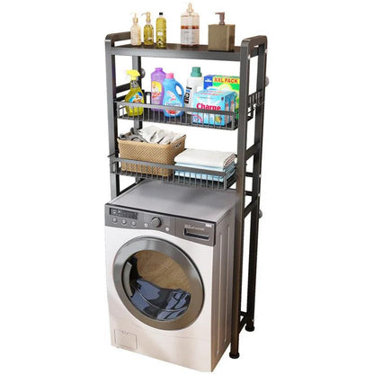 Inttox-Support de Salle de Bain Multifonction avec Étagères de Rangement - Inttox