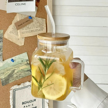 Inttox-Tasse à Café Créative avec Paille et Couvercle  🥤🌟