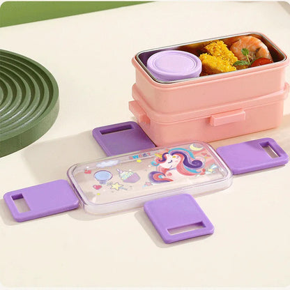 Inttox-🍱🐾 Boîte à lunch en acier inoxydable